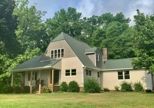 Premium CraneBoard board and batten and cedar shake siding installation by Alabama Decks & Exteriors Contractor