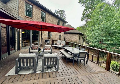 Richard - Trex Tropical Spiced Rum - Compsite Decking - Hog Wire Railing - Custom Deck - Birmingham - Pelham - Hoover - Alabaster - Helena